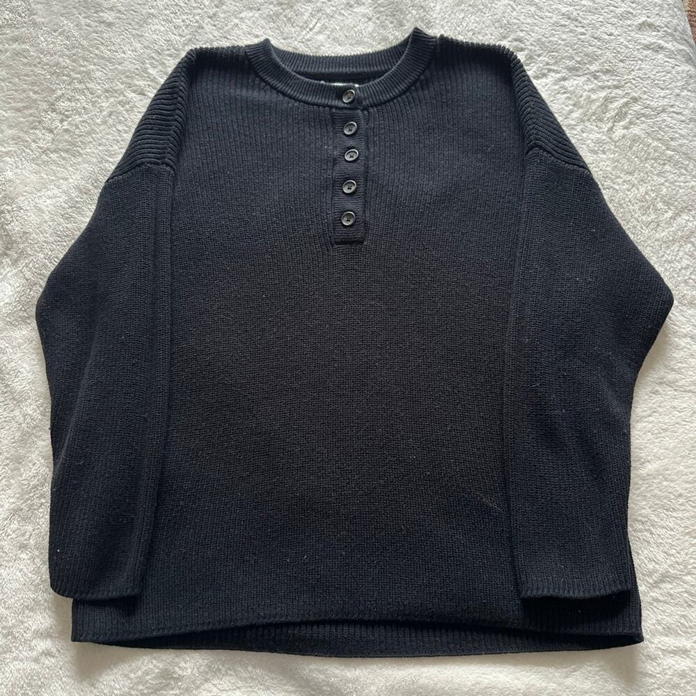 Aerie Henley Button Front Sweater